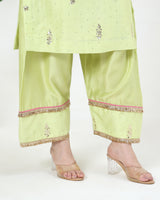 Rangreza Mal Chanderi Kurta Farsi Salwar Set