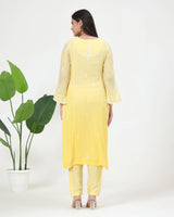 Ziya Mal Chanderi Kurta Set