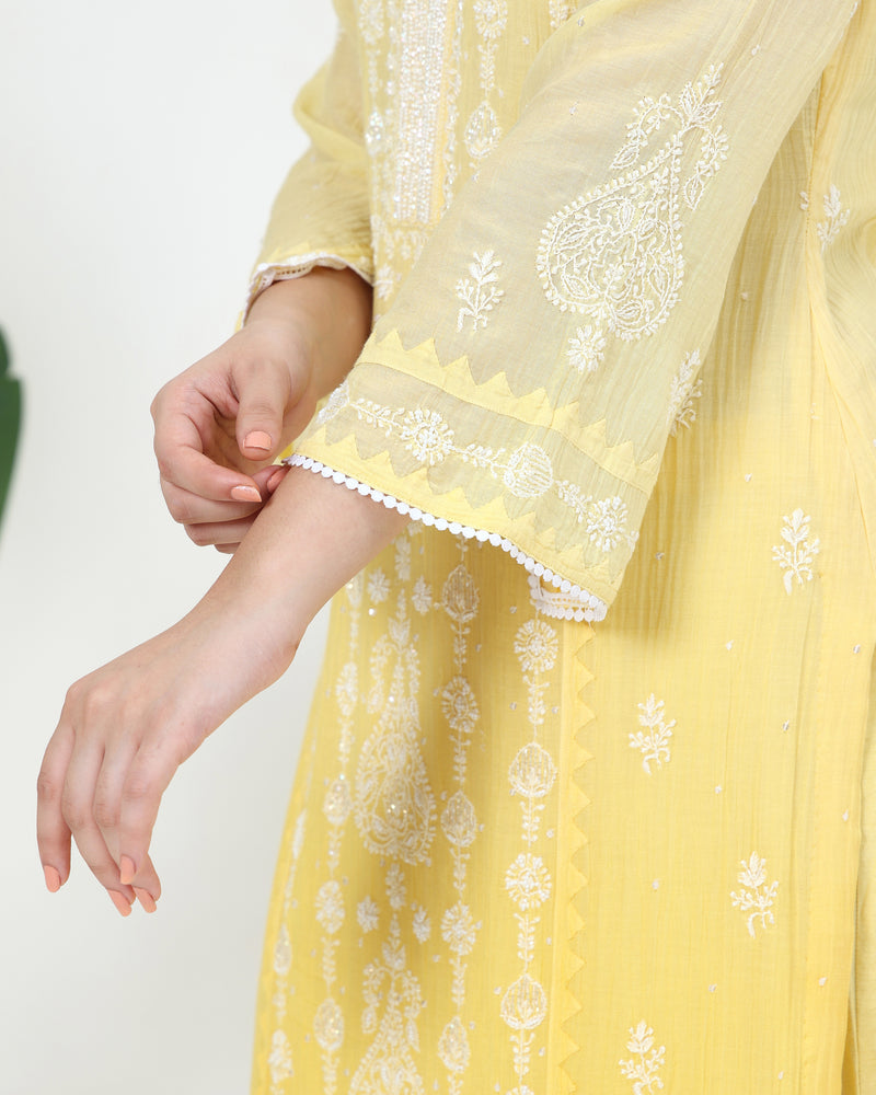 Ziya Mal Chanderi Kurta Set