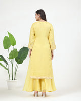 Zarin Pure Organza Kurta Sharara Set