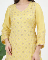 Zarin Pure Organza Kurta Sharara Set