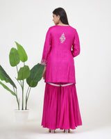 Tussar Silk Kurta 3 Pc Set