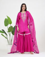 Tussar Silk Kurta 3 Pc Set