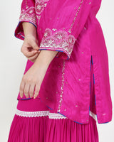 Tussar Silk Kurta 3 Pc Set