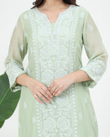 Mal Chanderi Kurta 3 Pc Set