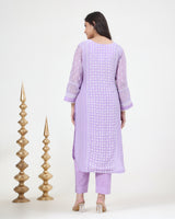 Mal Chanderi Kurta 3 Pc Set