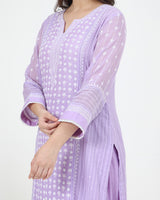 Mal Chanderi Kurta 3 Pc Set