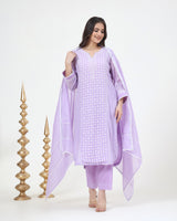 Mal Chanderi Kurta 3 Pc Set