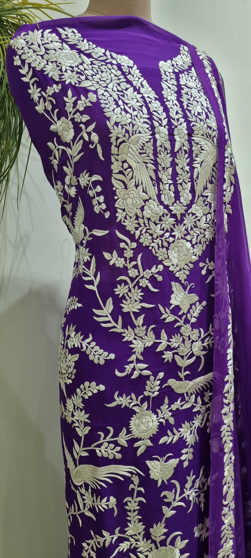 Pure Georgette Parsi 3 Piece Kurta Set