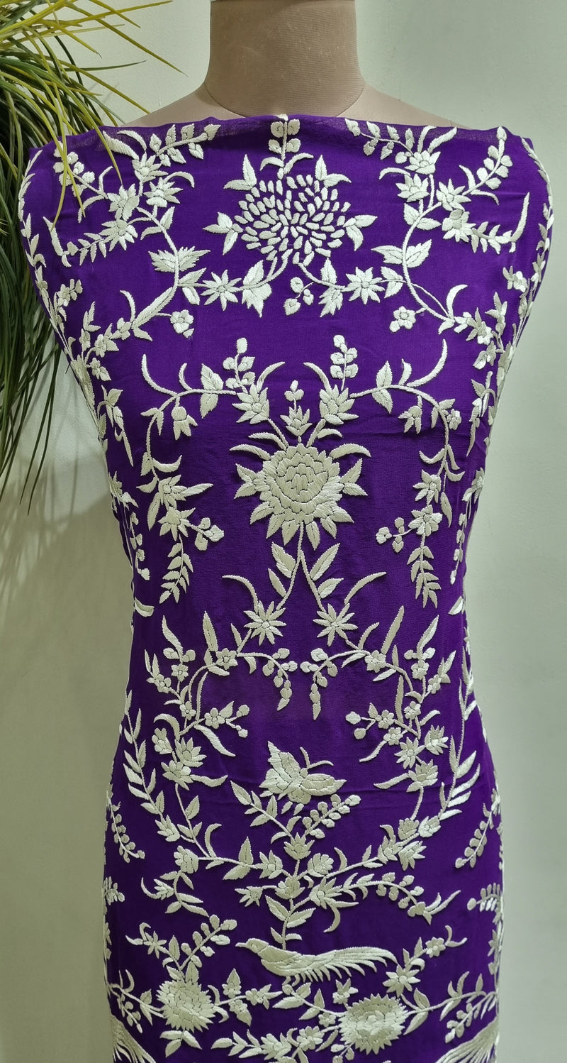 Pure Georgette Parsi 3 Piece Kurta Set