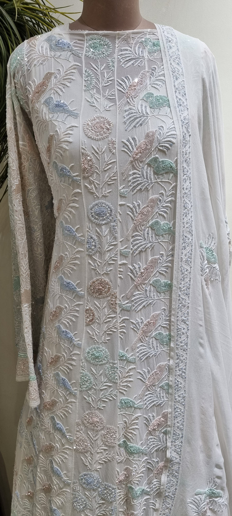 Pure Georgette Anarkali 2 Piece Set