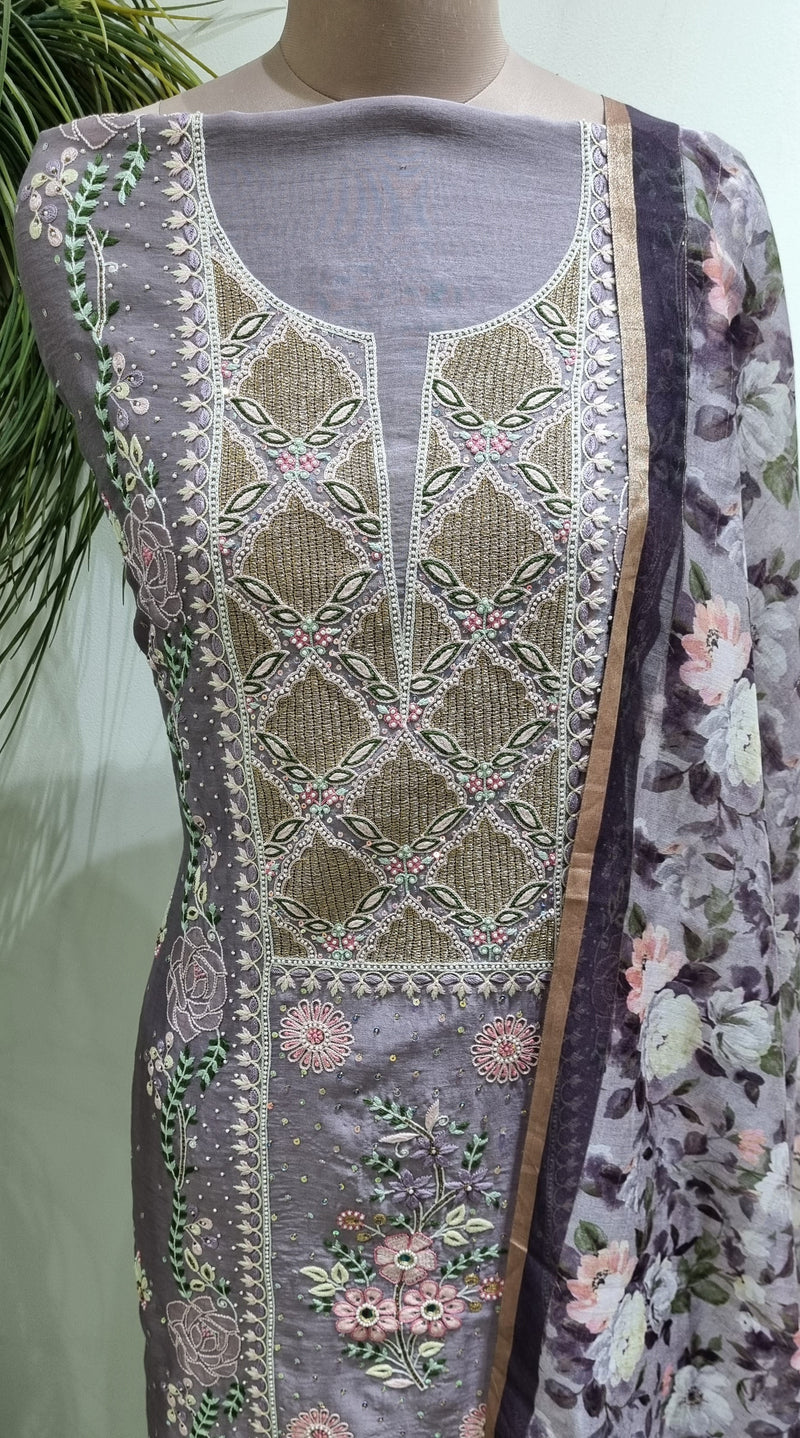 Chanderi Silk 2 Piece Kurta Set