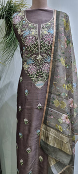 Chanderi Silk 2 Piece Kurta Set
