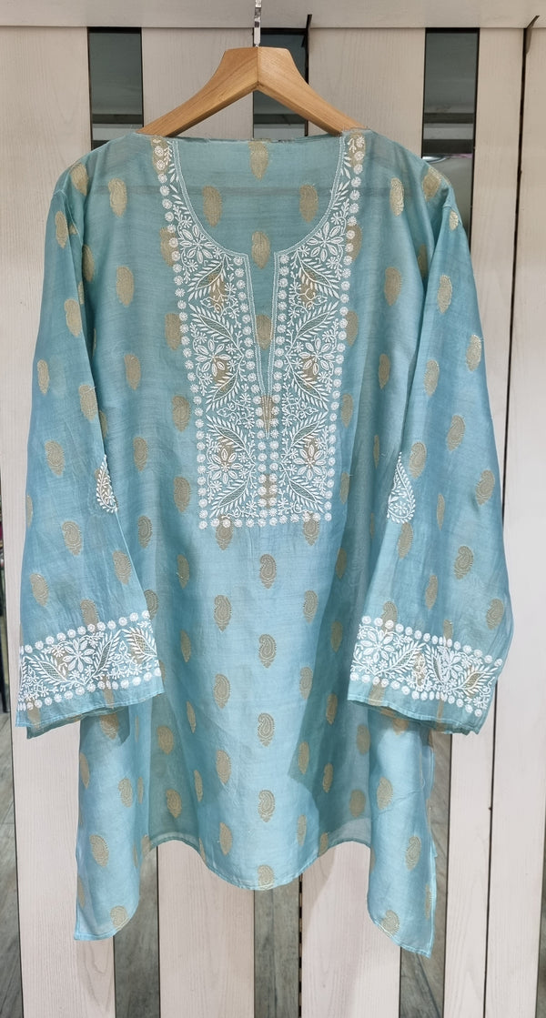 Chanderi Silk with Banarsi Booti Co-ord Set