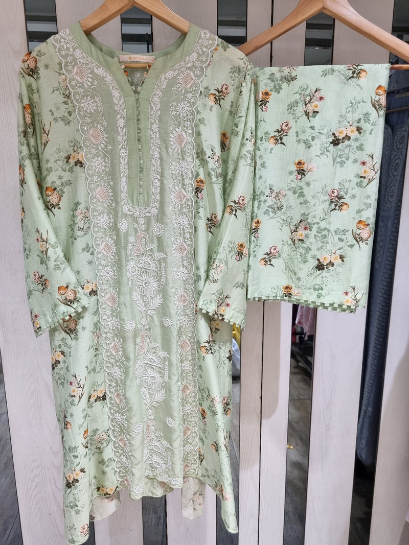 Chanderi Silk 2 Piece Co-ord Set