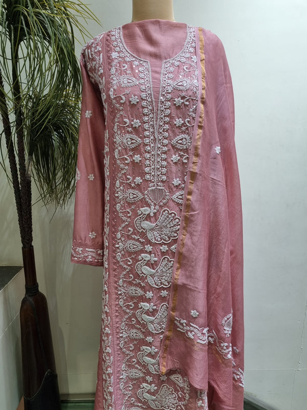 Chanderi Silk 2 Piece Kurta Set