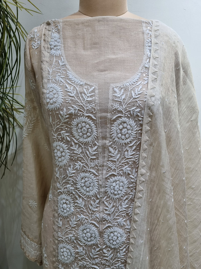 Tissue Chanderi 2 Piece Kurta Set