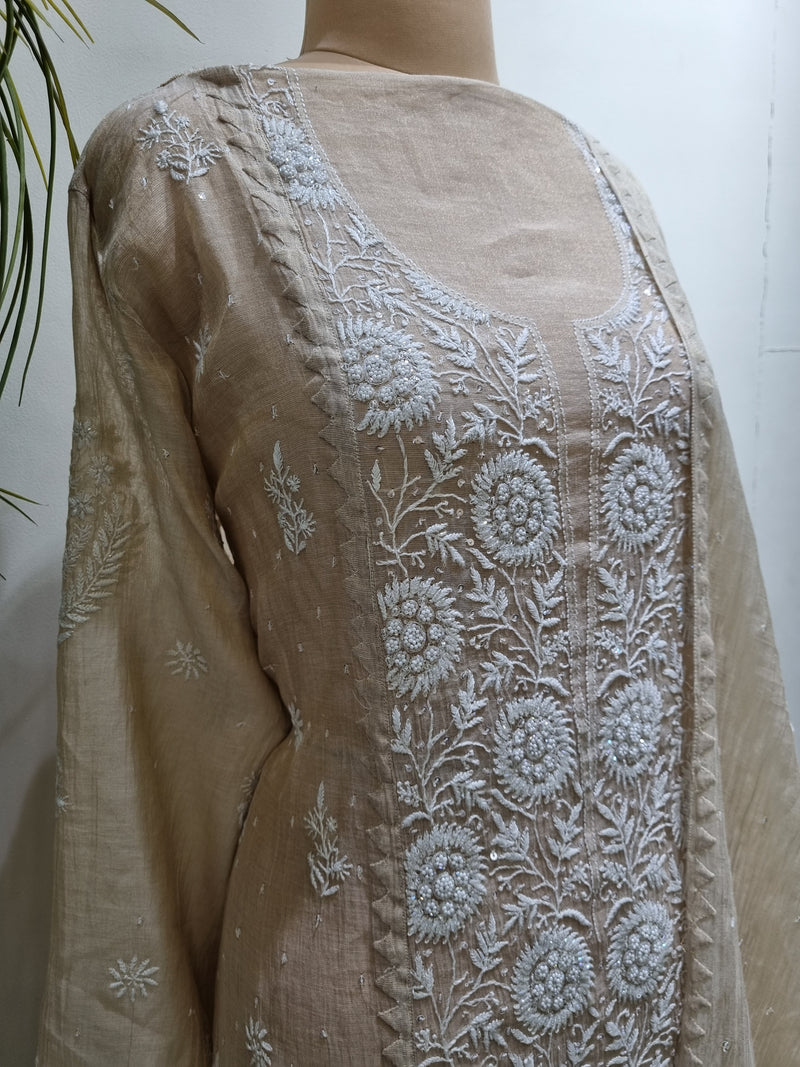 Tissue Chanderi 2 Piece Kurta Set