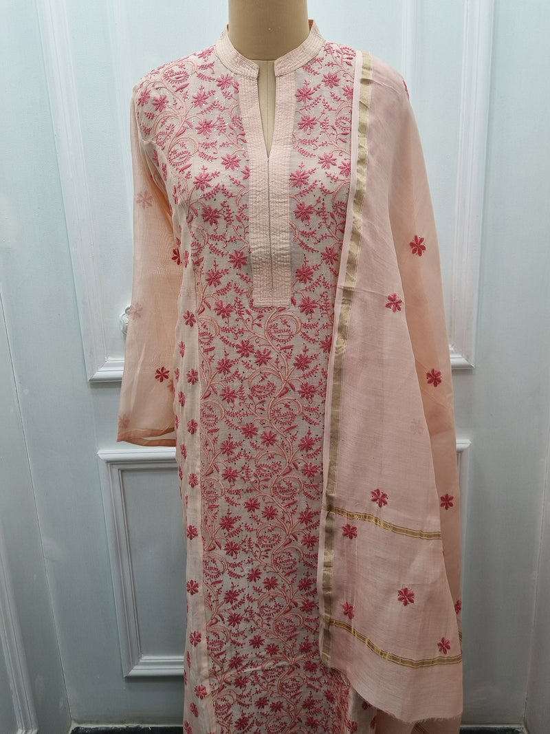 Chanderi Silk 2 Piece Kurta Set