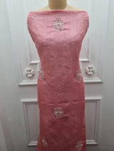 Tussar Silk 2 Pc Set - Pink