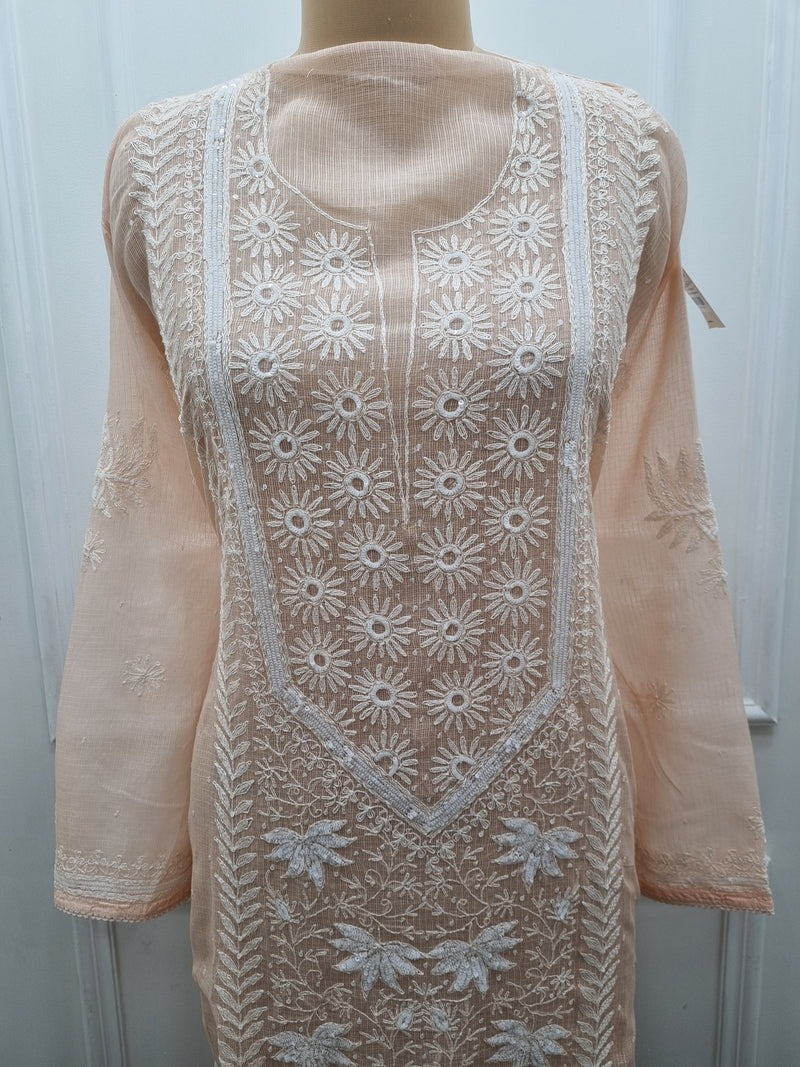 Kota Doriya 2 Pc Set -  Peach