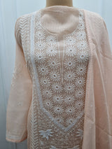 Kota Doriya 2 Pc Set -  Peach