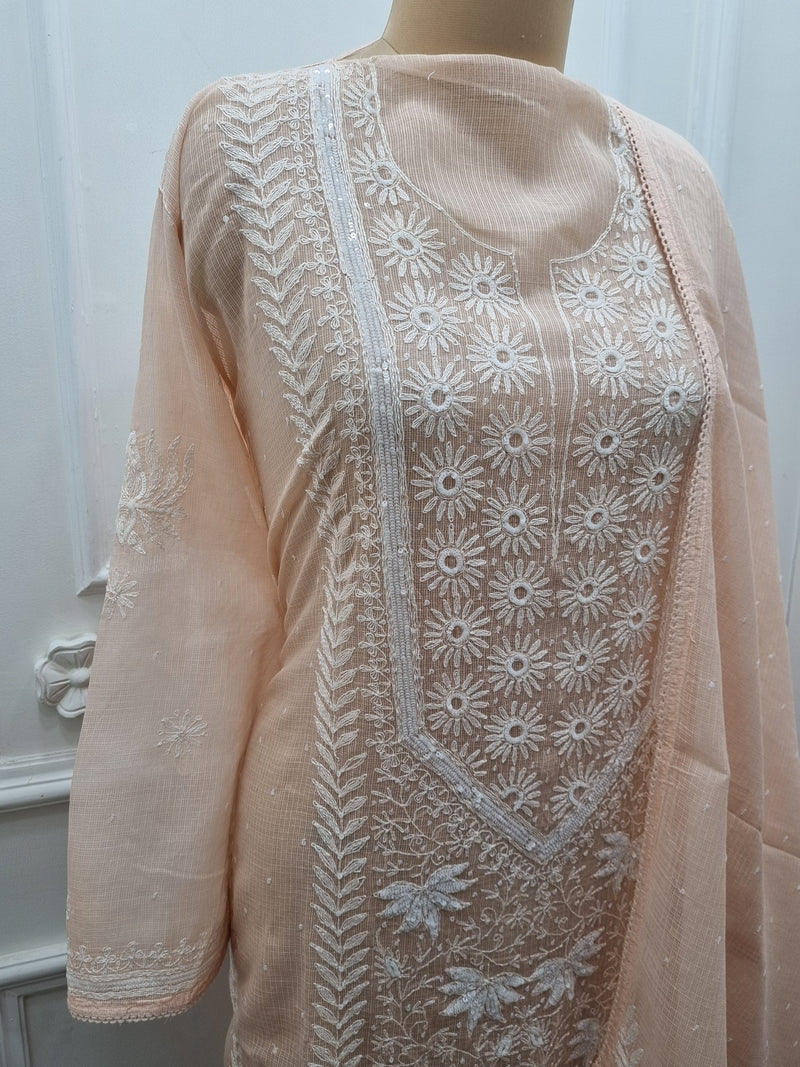 Kota Doriya 2 Pc Set -  Peach
