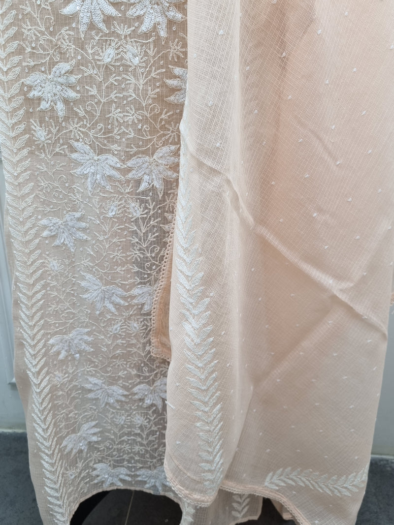 Kota Doriya 2 Pc Set -  Peach