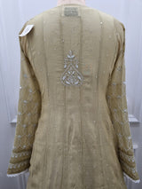 Mal Chanderi Anarkali 2 Pc Set - Green