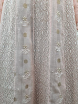 Mal Chanderi Anarkali 2 Pc Set - Pink