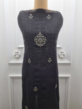 Chanderi Silk 2 Pc Set - Black