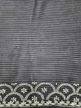 Chanderi Silk 2 Pc Set - Black