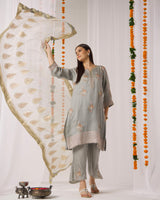 Pure Organza Kurta 3 Pc Set