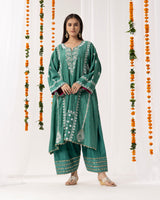 Gulzar Monga Silk co-ord Set