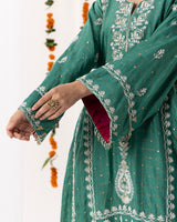 Gulzar Monga Silk co-ord Set