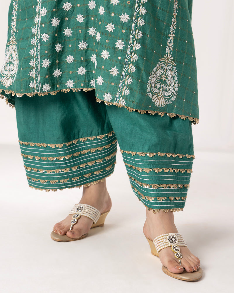 Gulzar Monga Silk co-ord Set