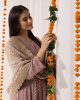 Pure Georgette Anarkali 3 Set