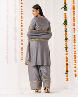 Chanderi Silk Kurta 3 Pc Set