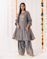 Chanderi Silk Kurta 3 Pc Set