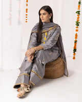 Chanderi Silk Kurta 3 Pc Set
