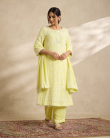 Pure Georgette Kurta 3 Pc Set