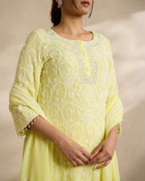 Pure Georgette Kurta 3 Pc Set