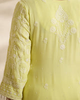 Pure Georgette Kurta 3 Pc Set