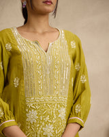 Nayab Mal Chanderi Kurta Set