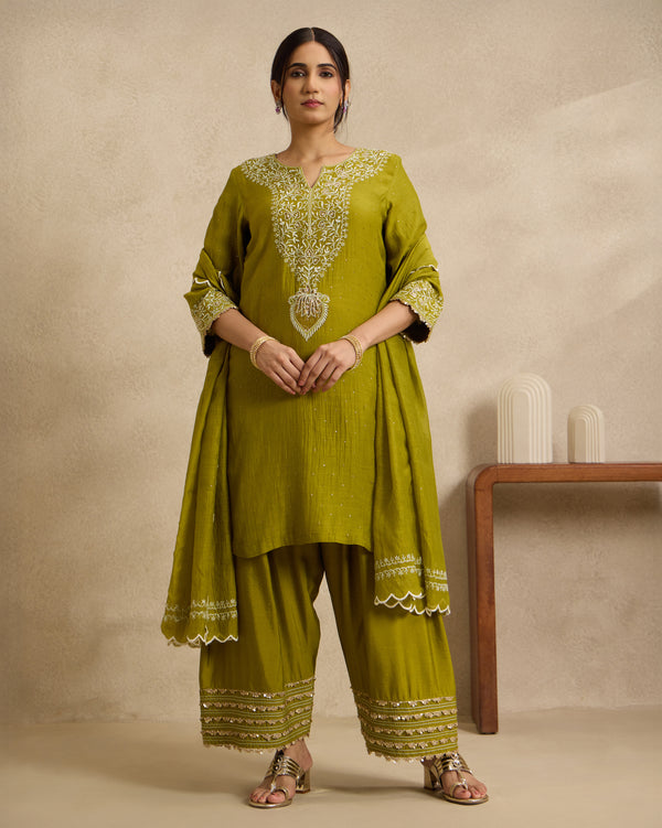 Zehra Mal Chanderi Kurta Set