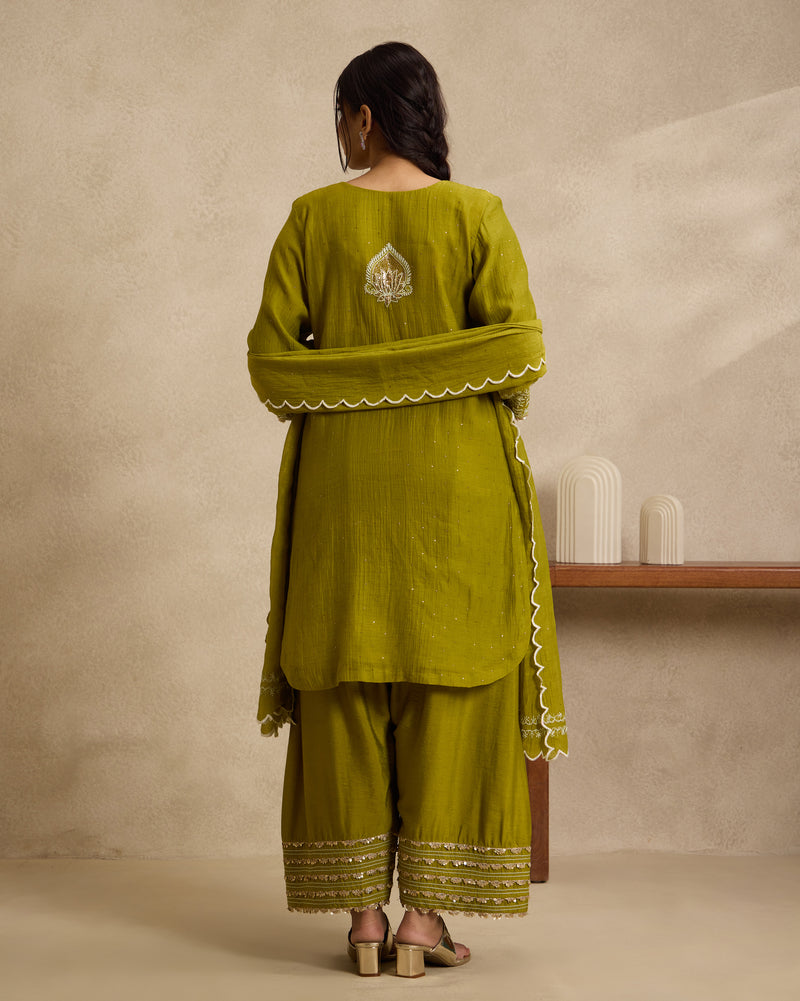 Zehra Mal Chanderi Kurta Set