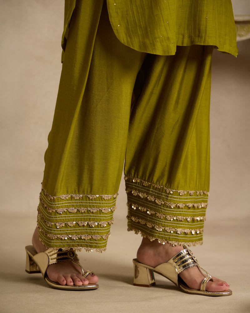 Zehra Mal Chanderi Kurta Set