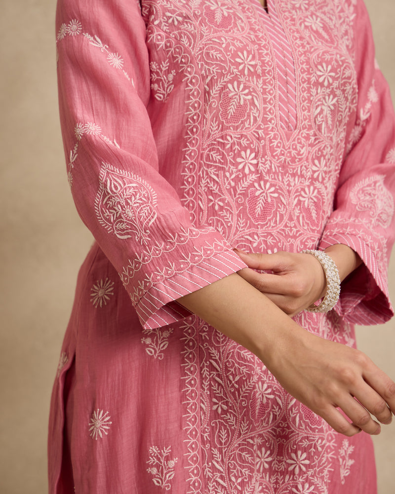 Hoor Mal Chanderi Kurta Set