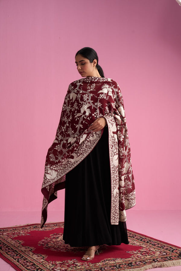 Pure Georgette Parsi Dupatta