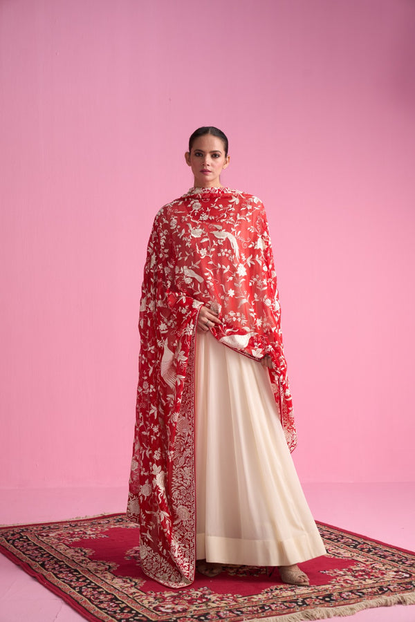 Pure Georgette Parsi Dupatta